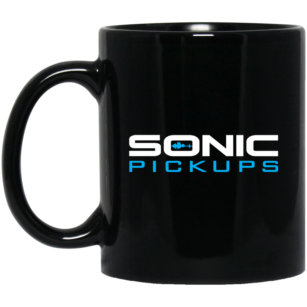 Sonic Pickups Logo - 11 oz. Black Mug